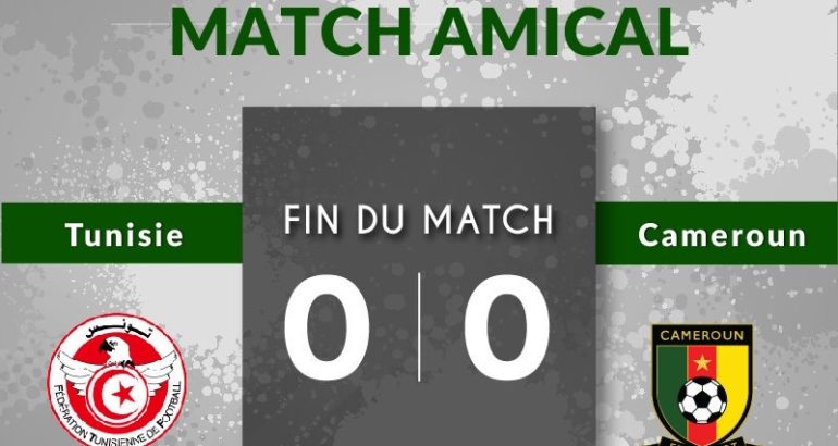 Tunisie Cameroun 0-0, score final