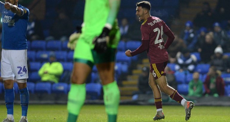 Idriss Mizouni, qui fête son premier but avec Ipswich