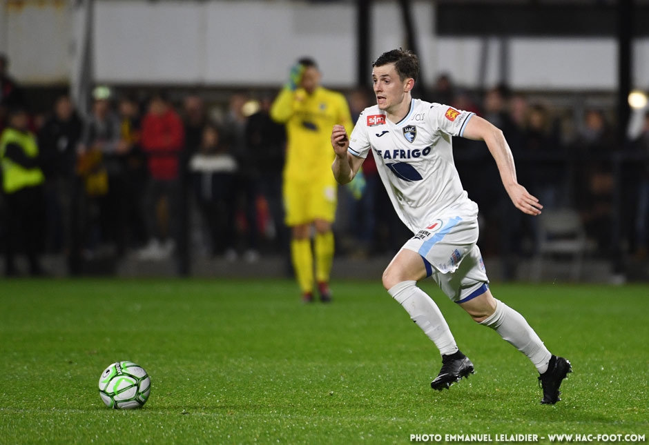 Aymen Ben Mohamed joueur du Havre en Ligue 2 (FRA)