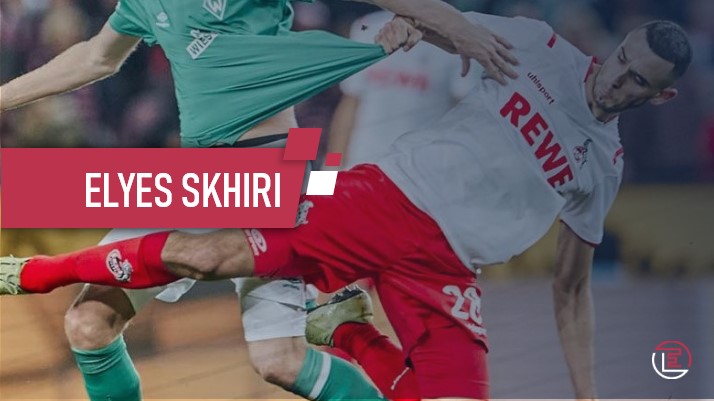 Elyes Skhiri, vainqueur avec le FC Cologne face au Werder Bremen (1-0)
