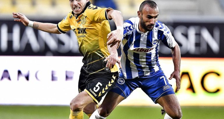 Issam Jebali, le joueur tunisien d'Odense OB face à Horsens (Superliga/DAN)