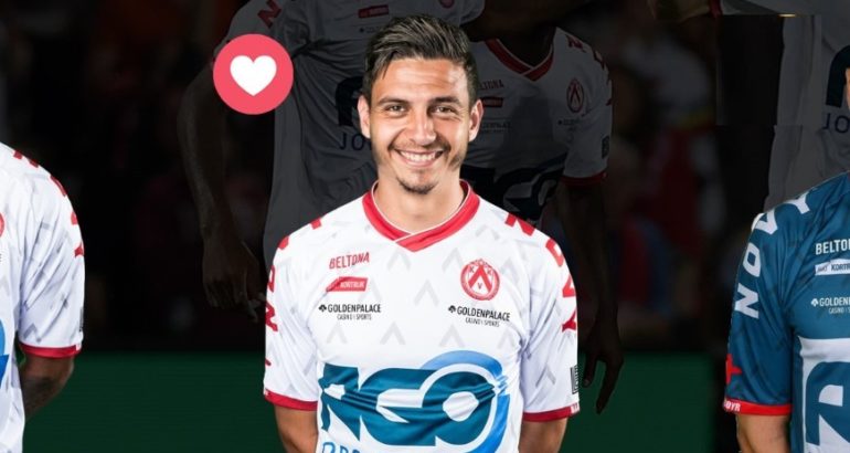 Larry Azouni, nominé pour être élu homme du match face au FC Malines