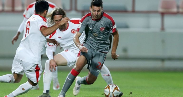 Youssef Msakni, buteur avec Duhail face à Al Arabi en coupe du Qatar