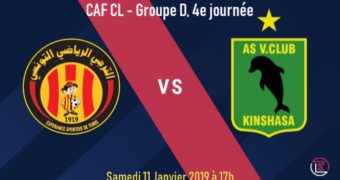 Match du groupe D, entre l'AS Vita Club et l'Espérance de Tunis