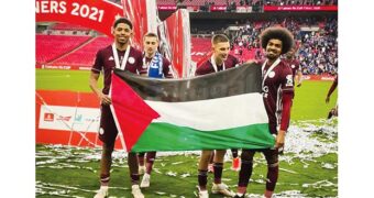 Ils ont affiché leur support à la Palestine : Le Onze d’Ettachkila.